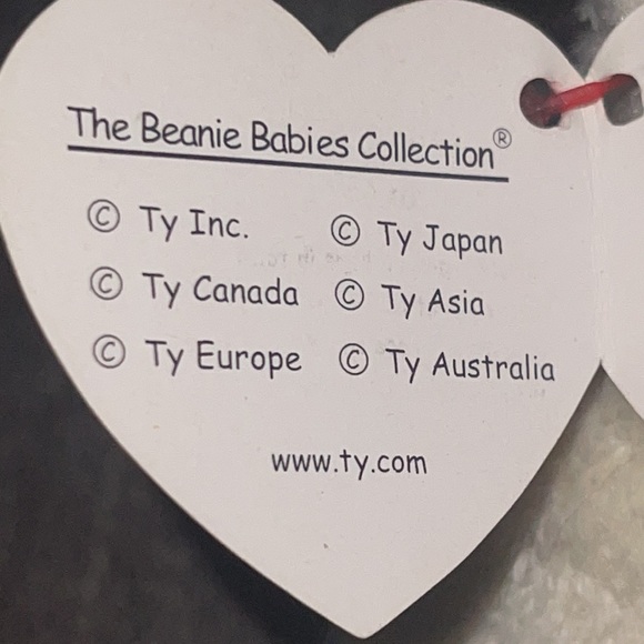 TY Marshall Beanie Baby NWT cream color with black mane DOB: 2-26-2004 - Picture 8 of 12